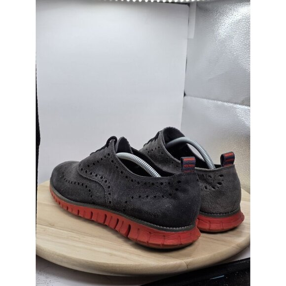 Cole Haan Zerogrand Oxford Men's Size 11 M Wing Suede Wingtip Shoes C14355 - Picture 7 of 9
